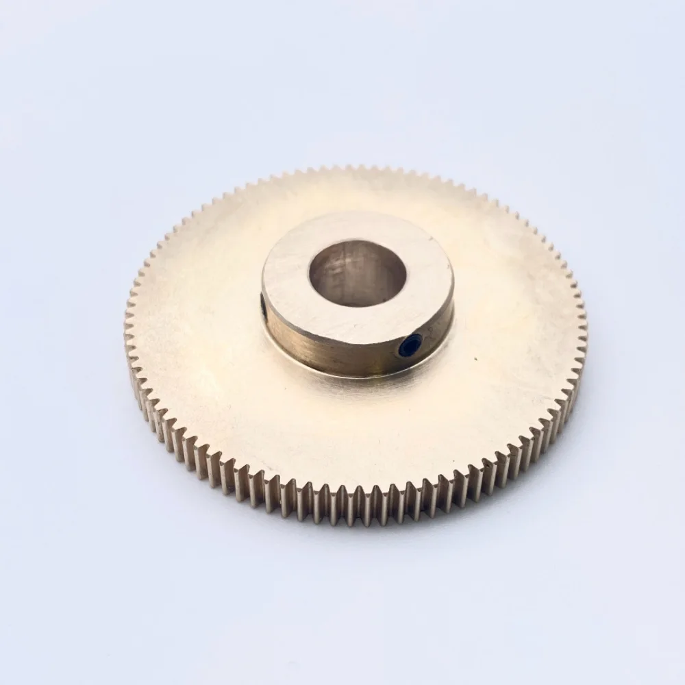0.5M 96-130 Teeth 100 110 120 Teeth Step Copper Gear Convex Straight Tooth 8MM Keyway Parts 3/3.17/4/5/6/6.35/7/8/10/12MM Hole