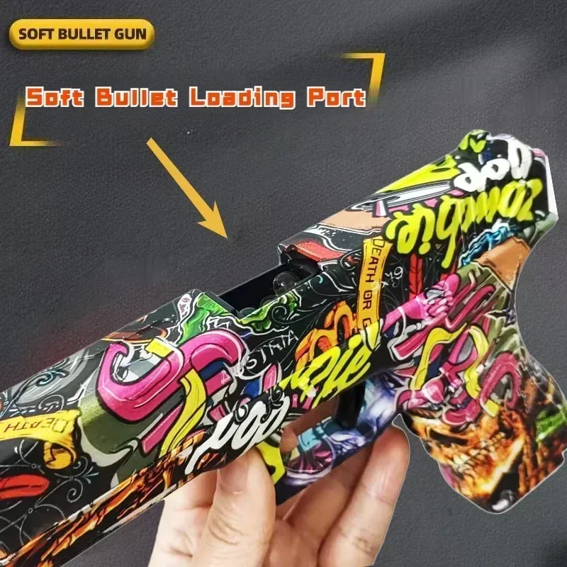 Pistolet jouet pour enfants avec Laser G17, balle en mousse souple, boule d'eau, pistolet Airsoft manuel, Sports de plein air, arme de jeu CS