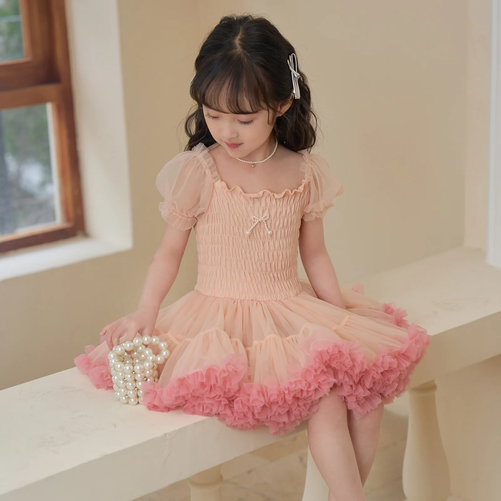 

Dress for girls, summer new style, fluffy skirt, tutu skirt for children, versatile princess dress for Children's Day