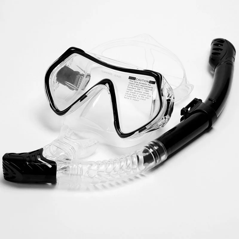 

Diving goggles snorkeling mask silicone swimming goggles suit men and women full dry snorkel adult large frame diving glasses