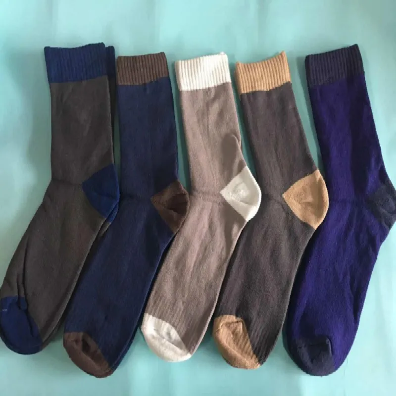 

Осенне-зимние Стандартные мужские забавные носки унисекс с высокой горловиной, мужские повседневные носки, 5 элементов