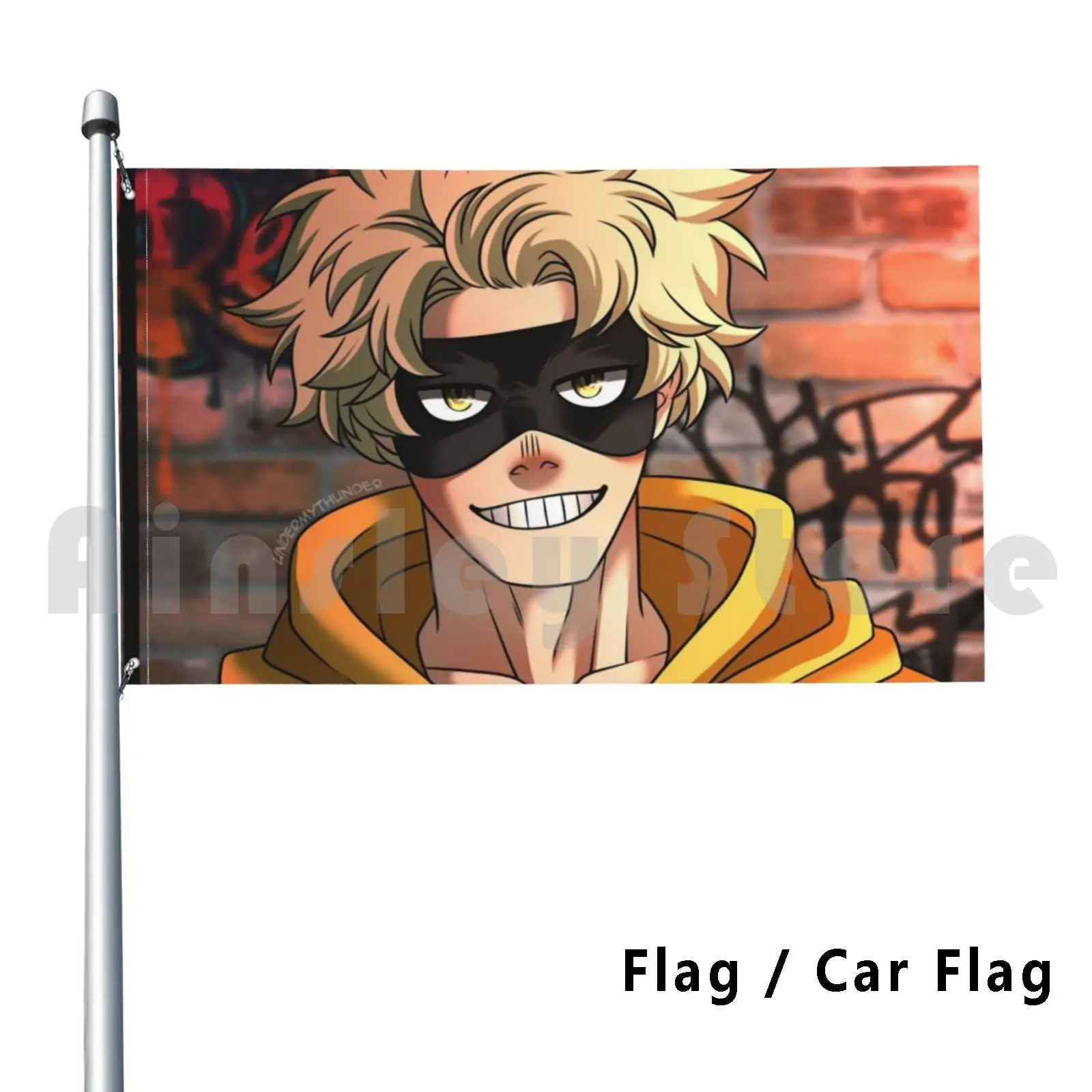 Flag Car Flag Fatgum Hat Mha Bnha Boku No Hero Academia Kacchan Bakugou Bakugo Todoroki Deku Midoriya Izuku