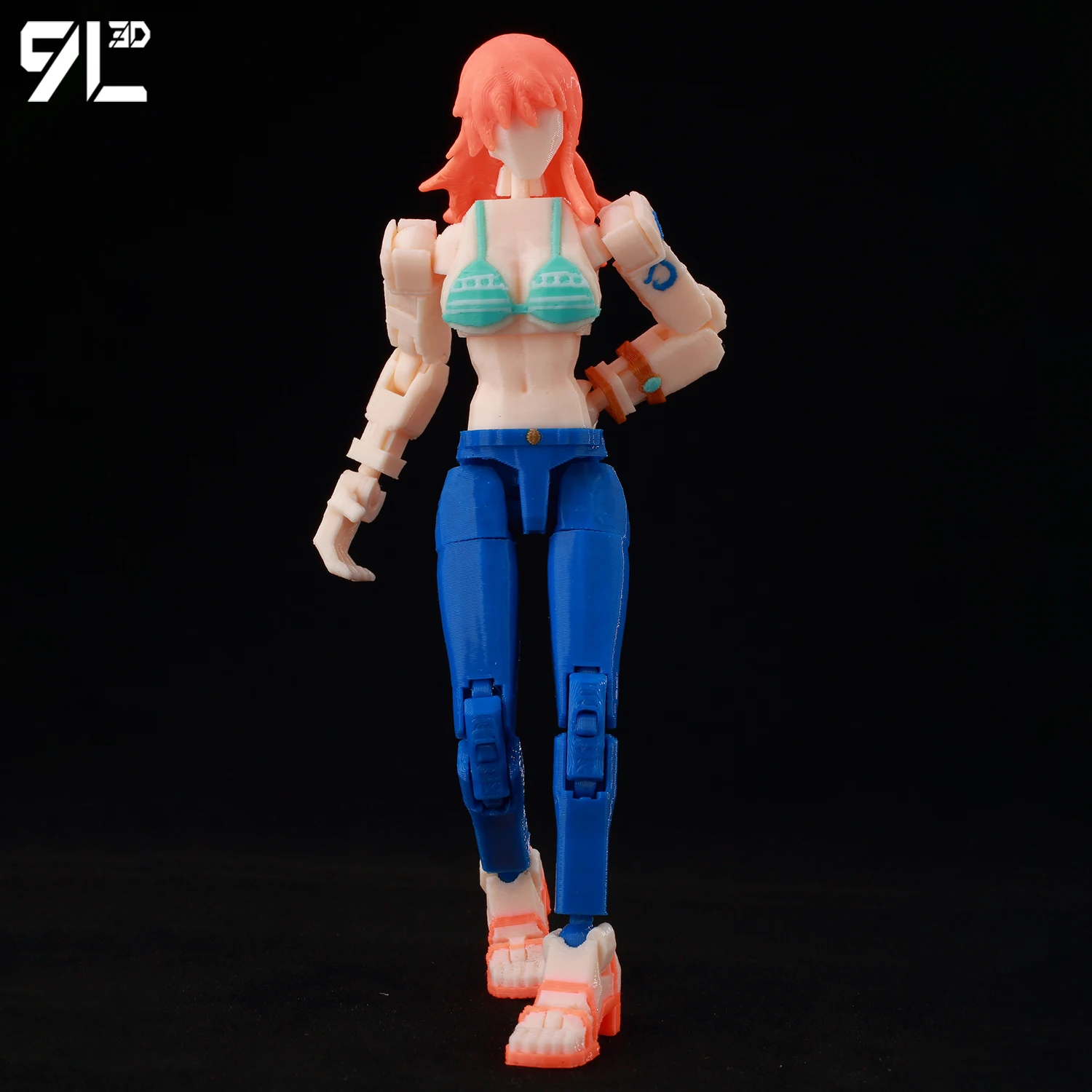 9L 3D Titan Dummy13 Anime Collectible Toy-One Piece Nami Poseable