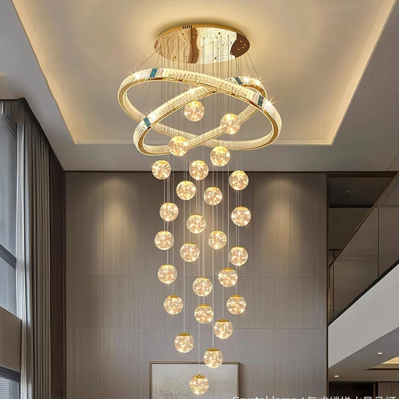 

Modern Home Decor Led Lights Pendant Light Lamps Forstaircase Chandeliers For Living Room Hanging Light Indoor Lighting