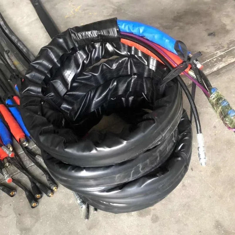 hot saleHigh Pressure Spray Foam Machine Accessories Polyurethane PU Foam Hose Heating Hose Heater Pipe 15 Meters 3/8-inch 9.5mm