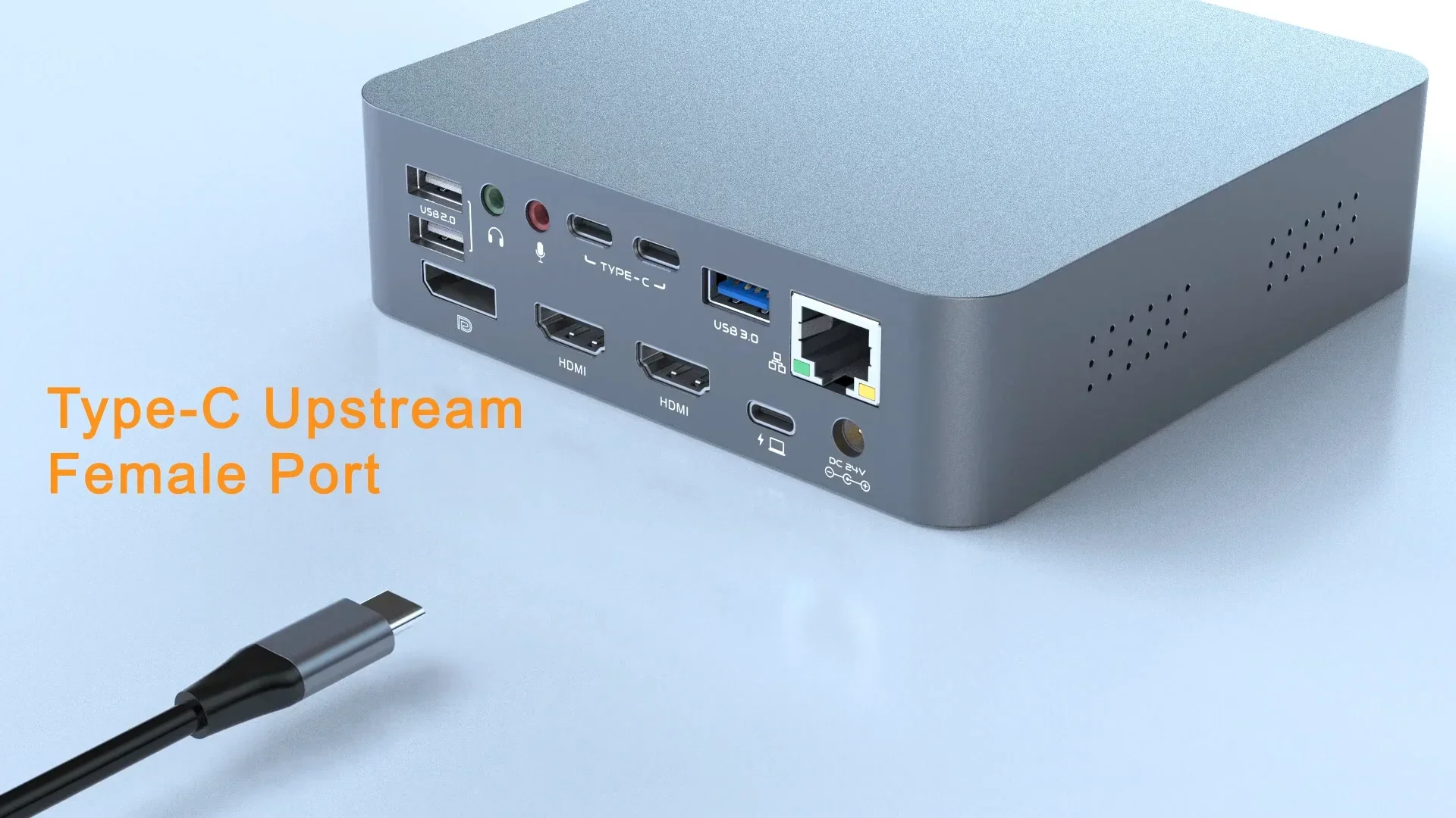 Rocketek multi usb port type c docking station HDTV Displaylink usb c hub