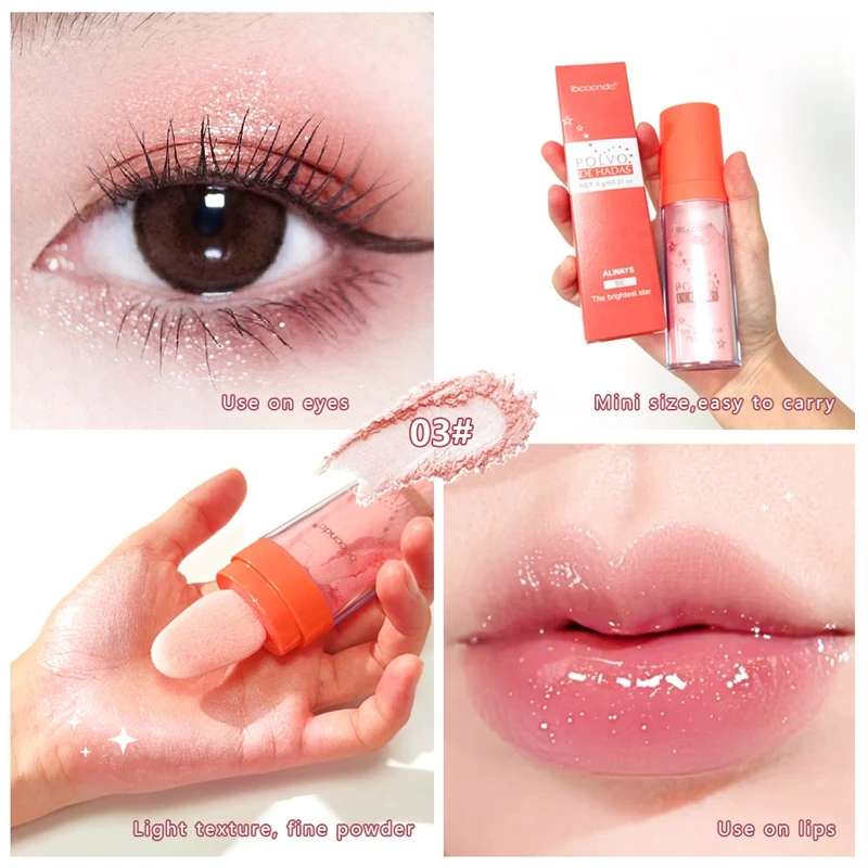 Ibcccndc Fairy Dust Fairy Powder Highlighter Powder Shimmer Contour Blush Powder Blush For Girl Face Body