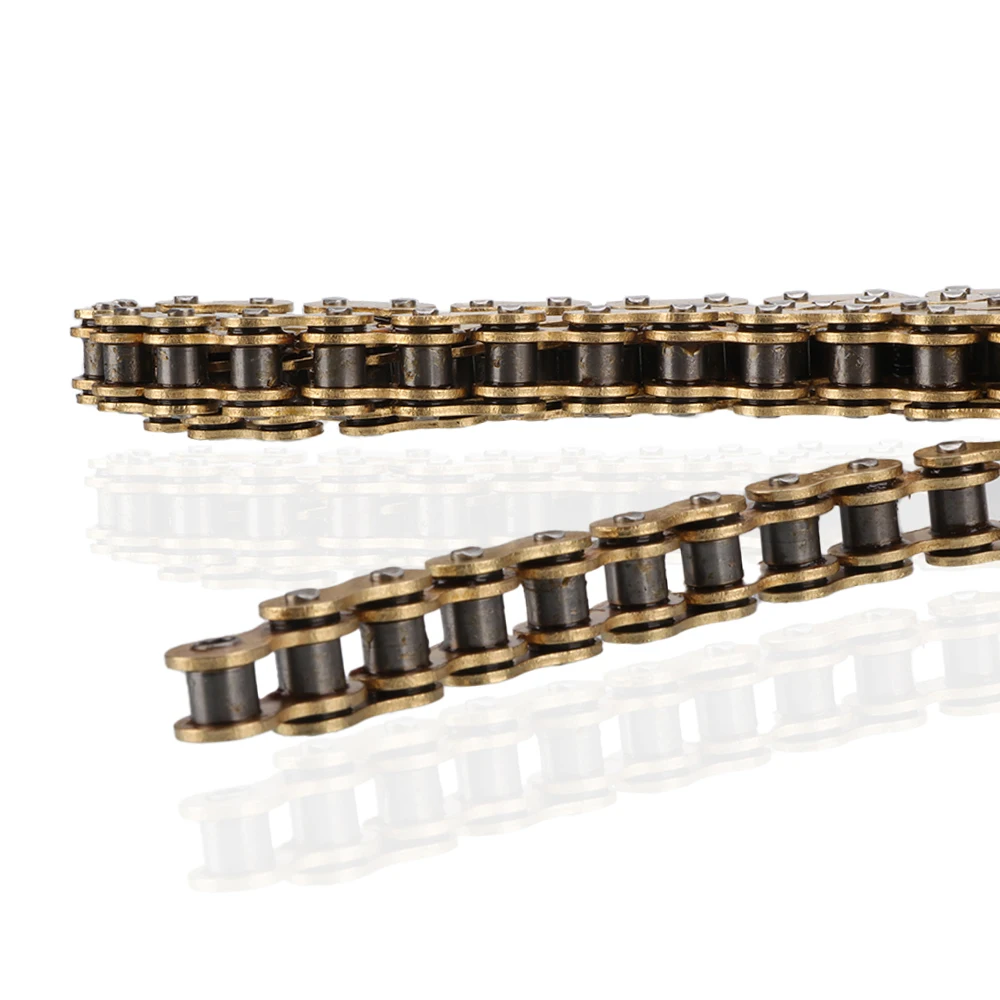 420# Motorcycle O-ring Oil Seal Chain For 110cc 125cc 140cc 150cc ATV Quad Buggy Dirt Pit Bike Motocross Enduro Replacement Part