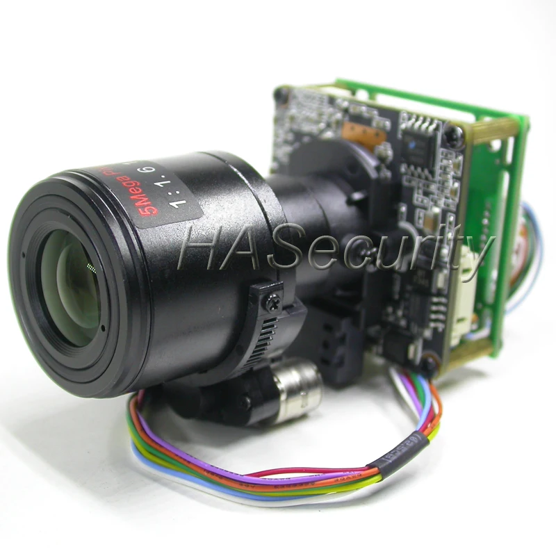 5MP IPCam 6-22mm Motorized Zoom & Focus Lens 1/2.8