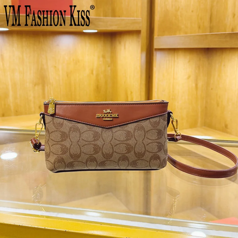 

VM FASHION KISS Elegant Women's Bag Geometric Pattern Pu Leather Messenger Bag For Women Ladies Designer Underarm Shoulder Bags