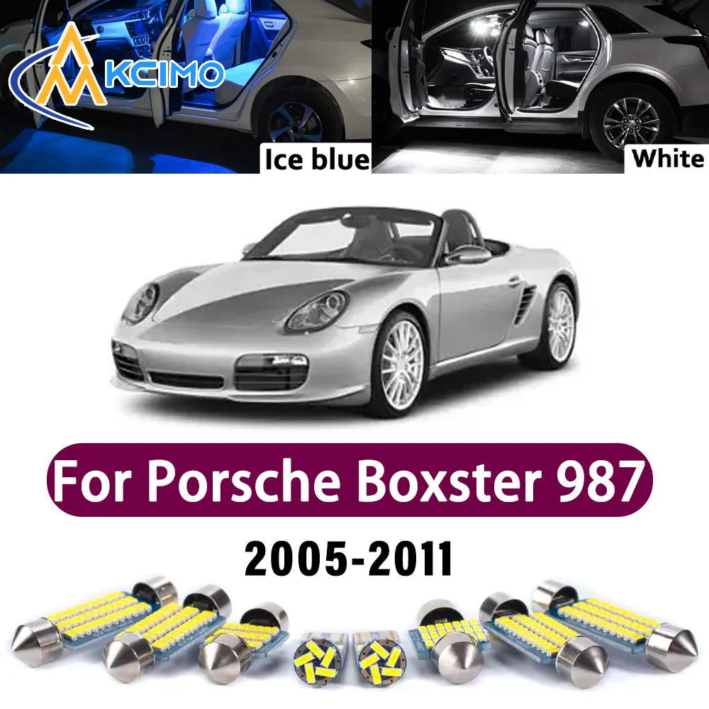 

Error Free LED Interior Light Kit for Porsche Boxster 987 2005-2011 Premium Bright Dome Trunk Mirror Reading Lamps Canbus
