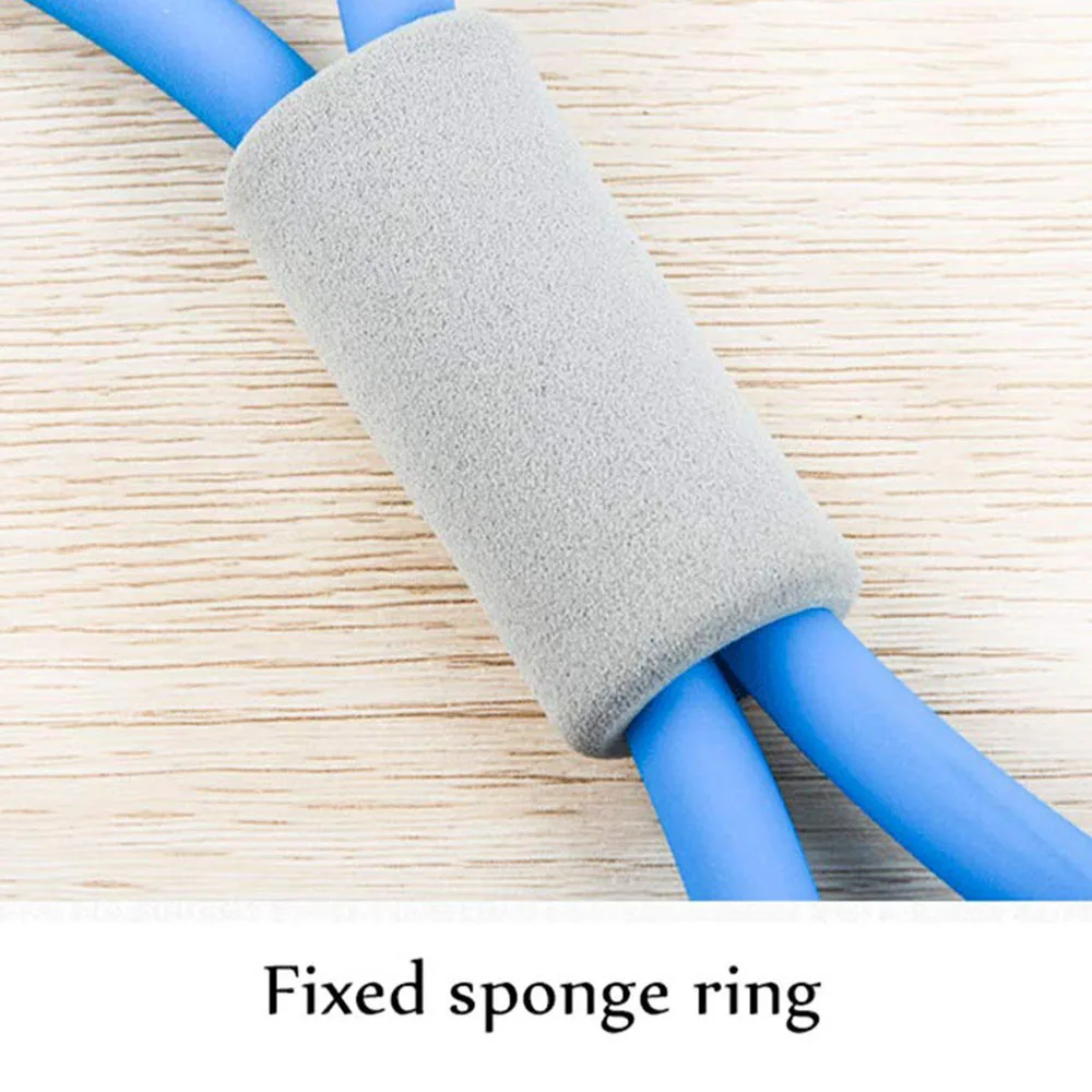 8 Shape Pull Rope Resistance Band Rubber with Foam Handles Stretch Elastic 8 Word Chest Expander Rope Yoga Exercising Fitness image 4