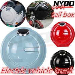 Motorcycle accessories Electric scooter trunk storage bag Umbrella storage Rainproof waterproof Pink trunk black tail box