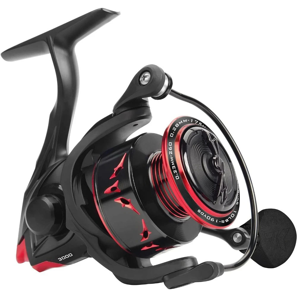 Spinning Reel Fastest Spinning Reel 7.4:1 Ratio Lightweight Fresh or Saltwater Fishing Reel Double Shielded Stainless Steel BBS