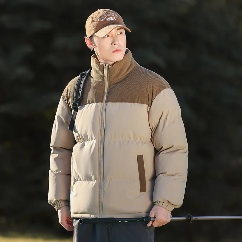 Men's Outdoor Sports and Leisure Windproof Breathable Warm Cotton Clothing Winter Fashion Trend Versatile Couple Warm Jacket