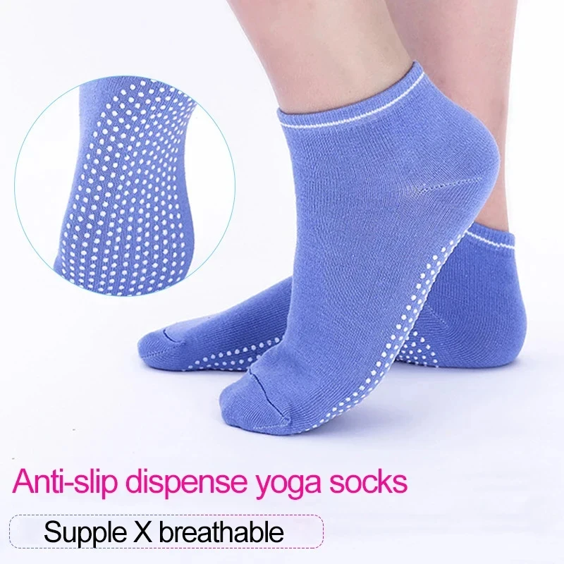 

1-4Pair Cotton Yoga Socks Women Ladies Anti Slip Silicone Gym Pilates Ballet Sock Fitness Sport Dance Sock Breathable Elasticity