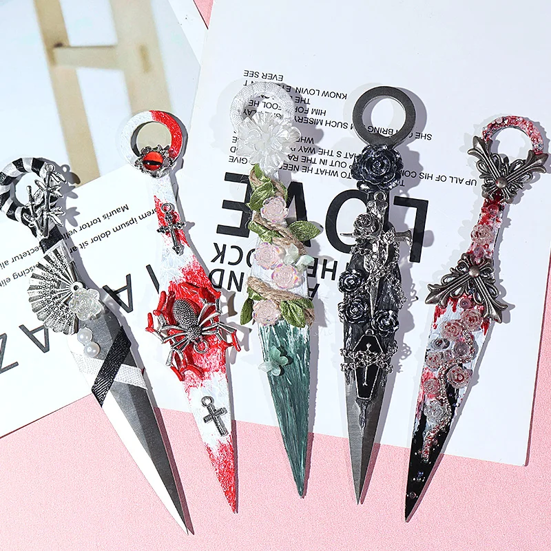 Bicai Schmetterlings-Kunai-Messer, Gothic-Subkultur, DIY Handgemachter Papierschneider, Ins-Style Unboxing Foto-Dekorationsornament