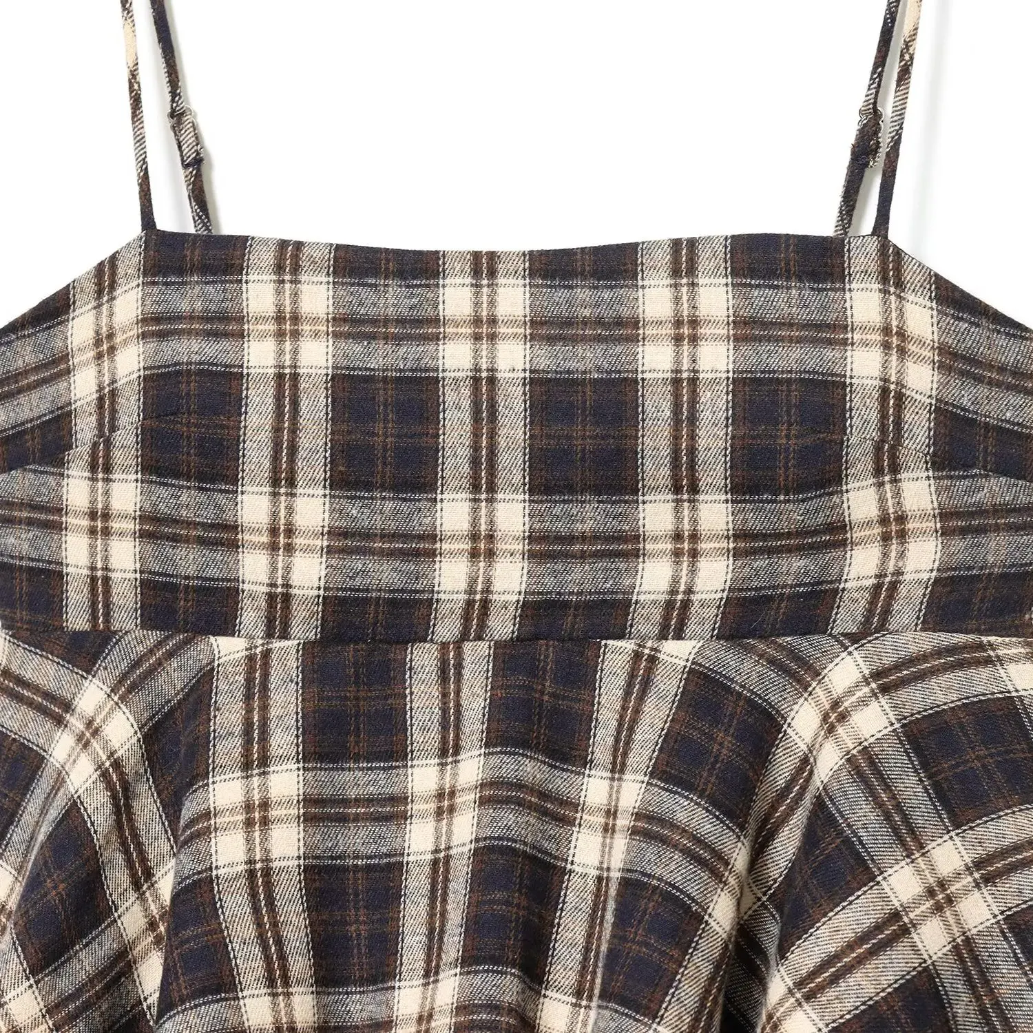 KASLEAD New Women's Faionable Plaid Decorative Layered Top European Sle Polyester Fiber Regular Length Outerwear Vest