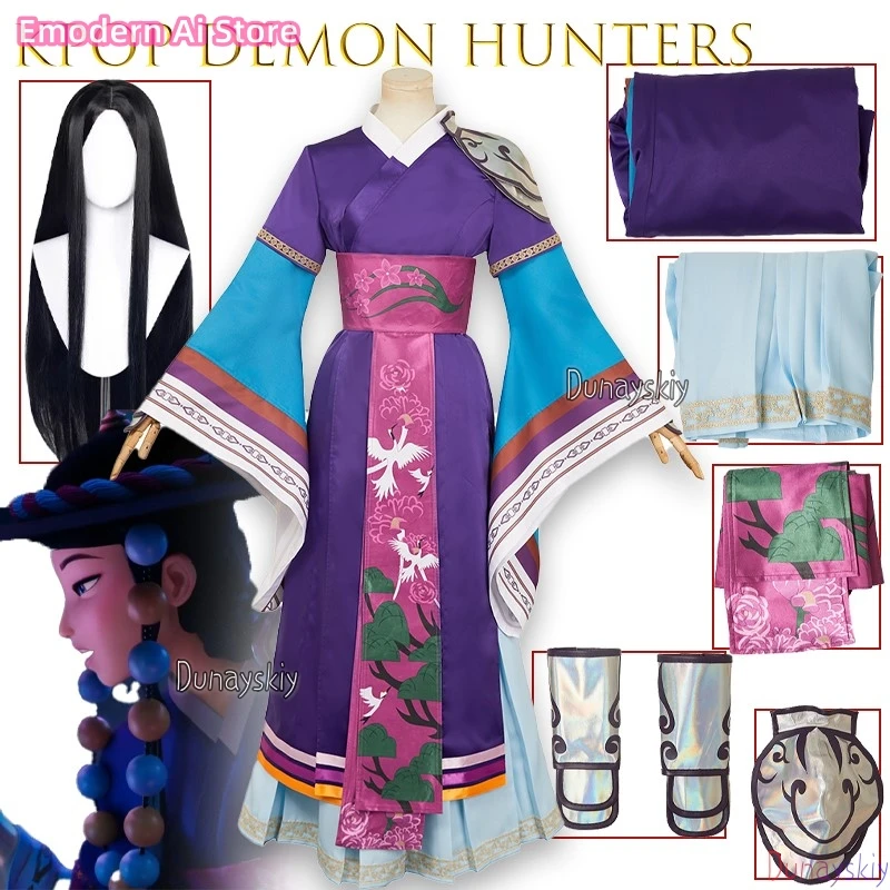 

KPop Demon Hunters First Hunter Синий Костюм Косплей 코스프레 의상 Женский Наряд Фильм Хэллоуин Музыка Аниме Игра Косплей Вечеринка Huntrix ‌