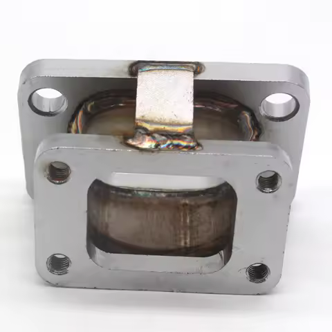 Universal T3 to T25 Turbo Adapter Aluminum Turbine Flange Conversion for T3T4 T25 T28 Applications