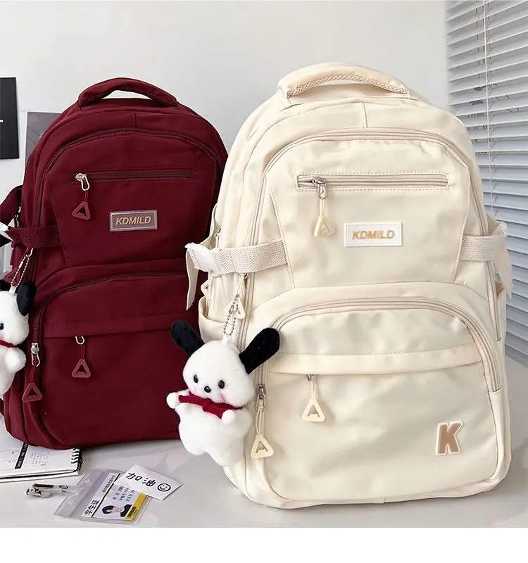 

Casual Simple Large Capaity Lightweight Multi-compartment Backpack Trend Fashion Versatile Travel Shoulders Bag For men&Women