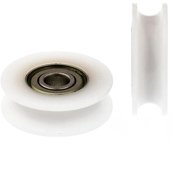 For Bathroom Wheel High Quality 5*21*6mm U Groove Bearing Pulley Line Lifting Wheel POM Roller Sheave