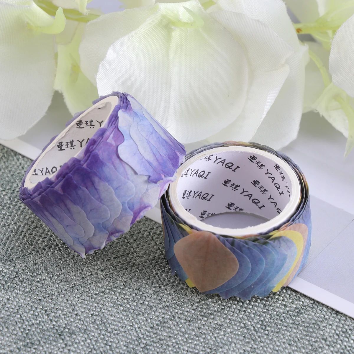 

Decorative Stickers Scrapbook Petal DIY Flowers Petal Washi Tape Paper Diy Washi Tape Crafts Album