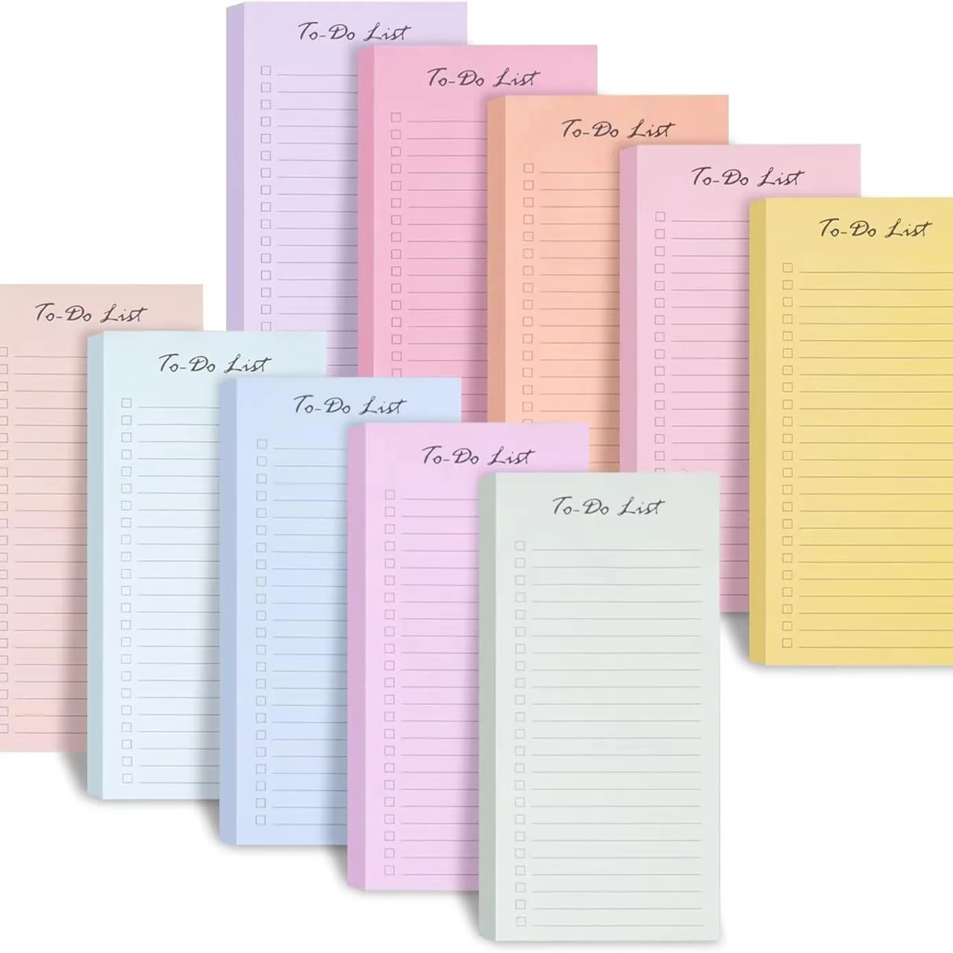 50 Sheets to Do List Notes Daily Checklist Notepads  Each Undated Memo Pad Weekly Plan Notepad Organizer Planners