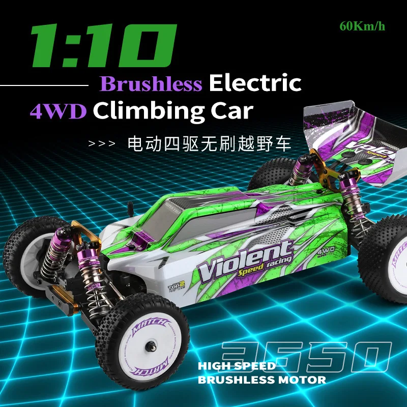 New Product 1:10 Electric Four-Wheel Drive Brushless Rc Off-Road Vehicle Drift High-Speed Stunt Car Simulation Model Toy