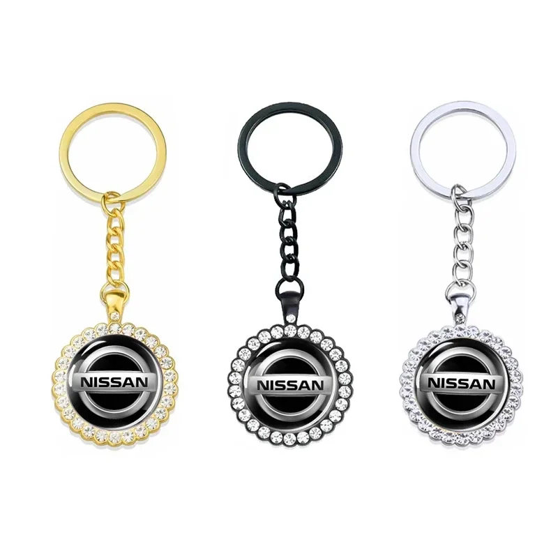 2025 Metal 3D Car Keychain Key Ring Chain Styling for Nissan Sylphy N7 Teana Qashqai Note J10 J11 Navara Juke GTR Tiida Patrol