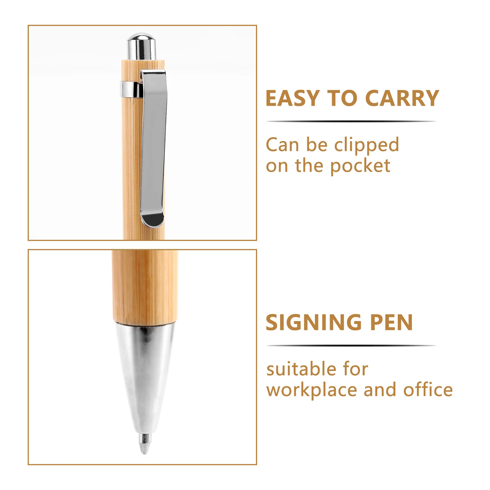 A34M-100 Pcs/Lot Bamboo Ballpoint Pen Stylus Contact Pen Office & School Supplies Pens & Writing Supplies Gifts
