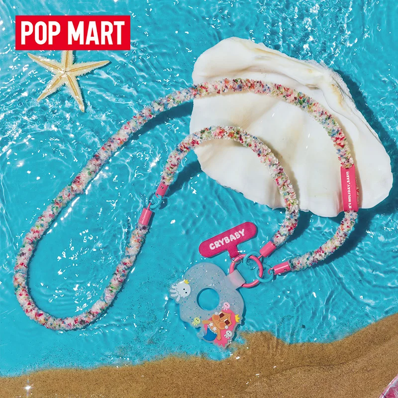 Genuino Popmart Crybaby modo de vacaciones en la serie cordón largo caja ciega mercancía regalos de cumpleaños para niñas juguetes de moda adorno