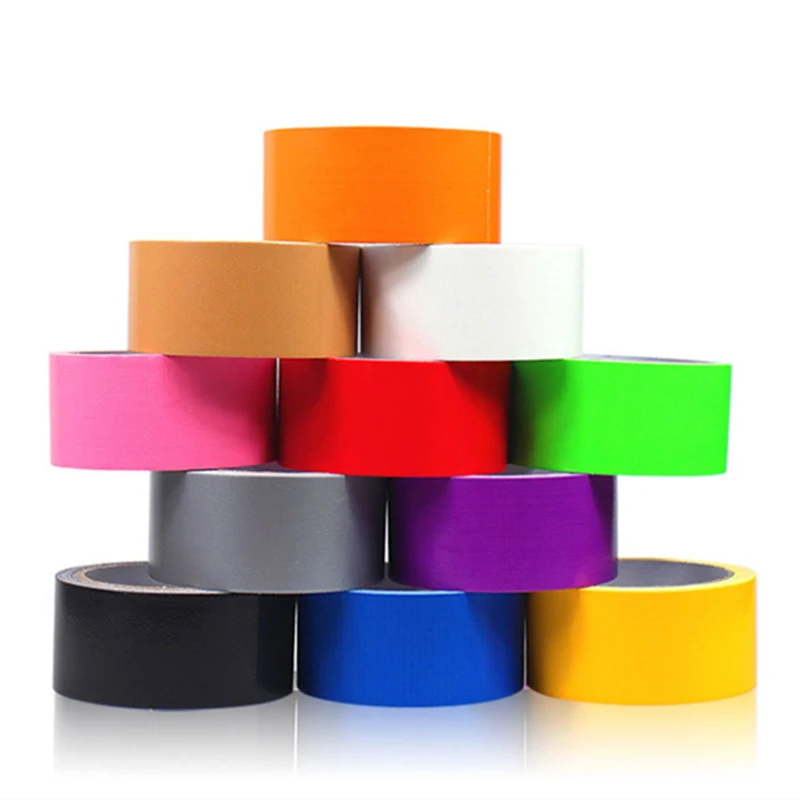 

10M Multicolor Cloth Base Tape High Viscosity Wear-Resistant Waterproof Adhesive Tape DIY Wedding Party Exhibition Decoration