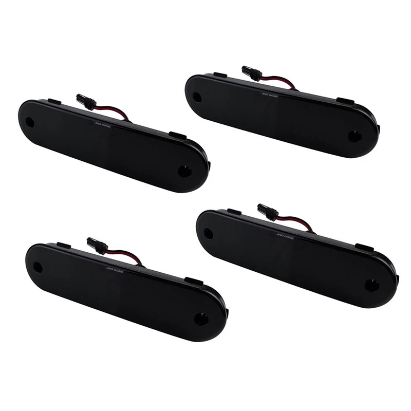 4 Piece Front Rear LED Side Fender Marker Light Smoked Lens Car Accessories ABS For MAZDA Miata MX-5 1990-2005