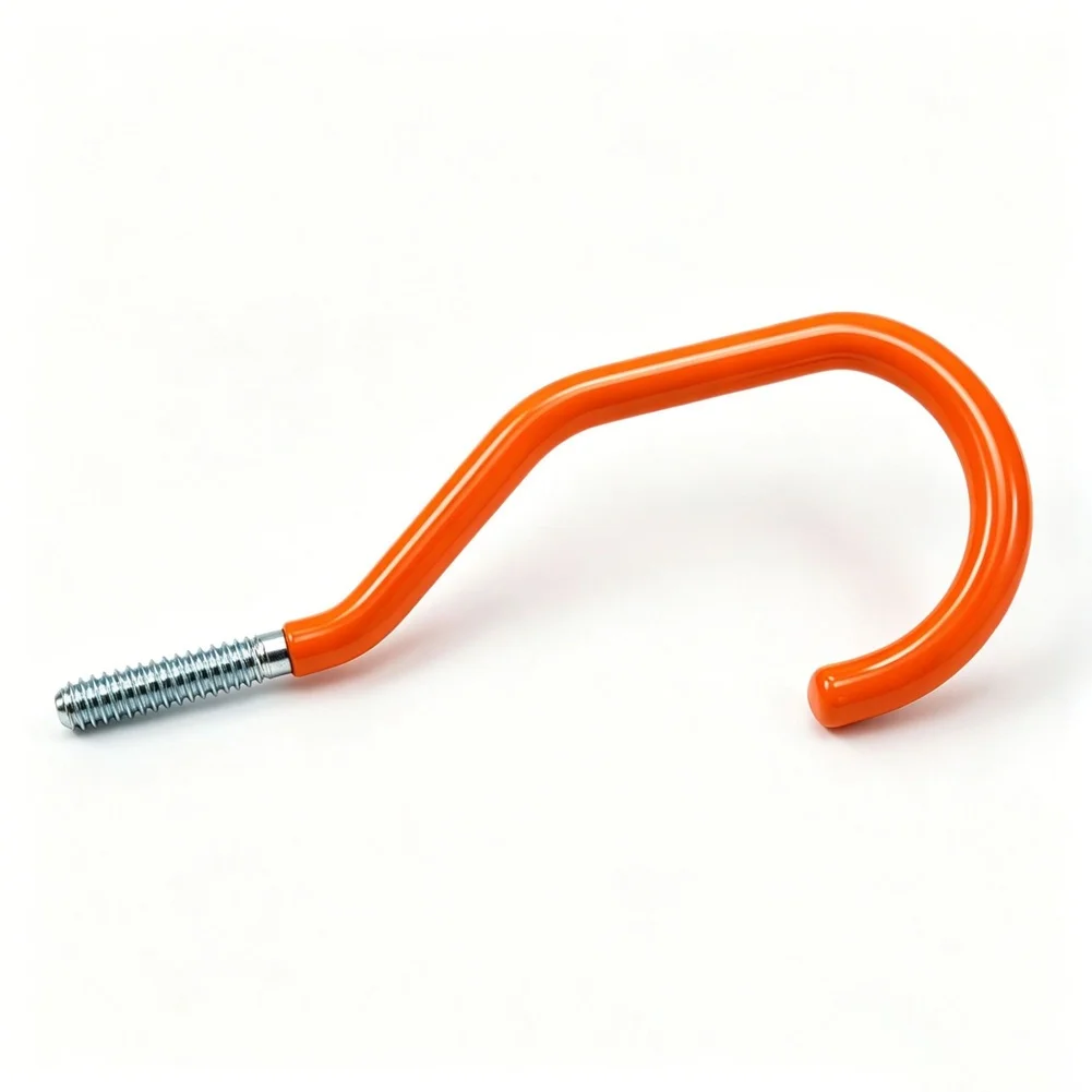 J Shaped Hook with Oxidation Resistant Finish and Coarse Threading for Reliable Fastening in Harsh Environments