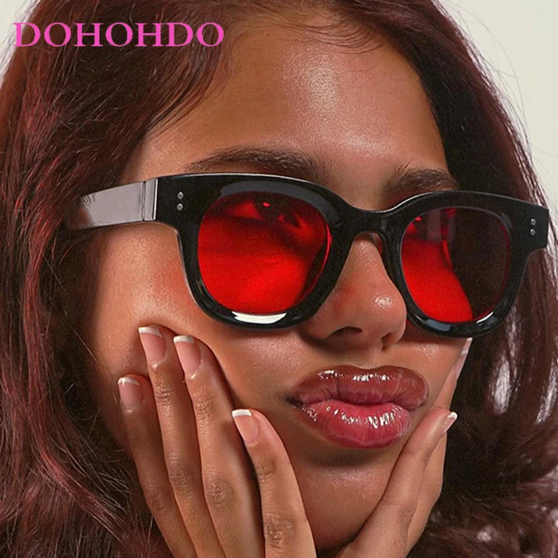 

Retro Classic Small Round Frame Rivet Sunglasses Women Popular Brand Design Men Sunglass Outdoor Driving Eyeglasses Ladies UV400