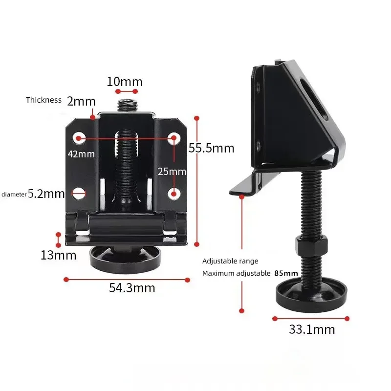 4 Stuks Koudgewalst Stalen Meubelpoten Hoogteverstelling Voeten Voor Kasten Bureaus Tafels Gereedschap Voor Het Oplossen Van Ongelijke Vloeren