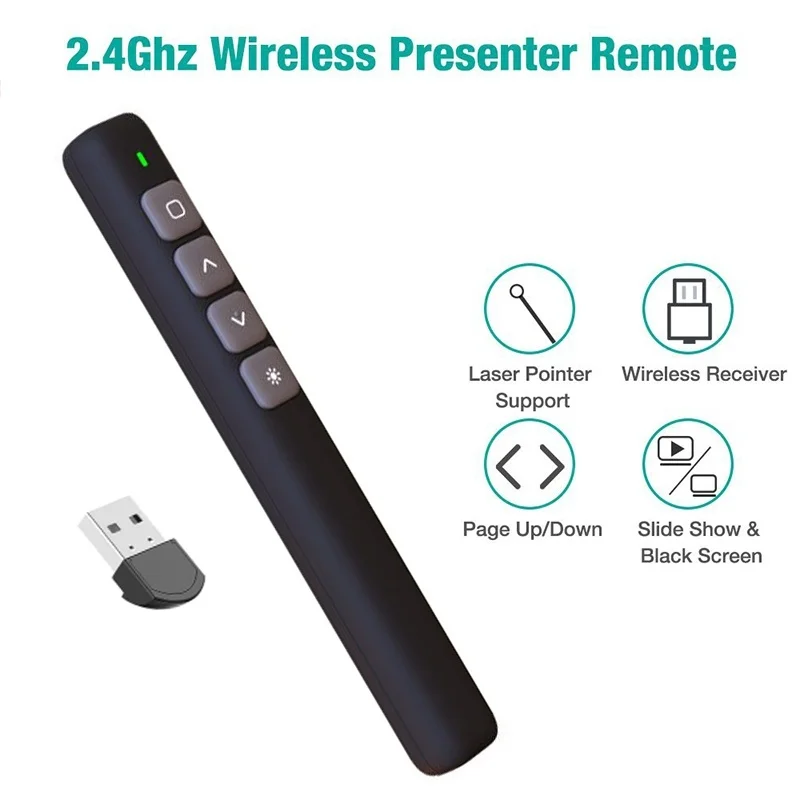 Whiteboard Remote Control Pen PPT Page Turner Multimedia Electronic Infrared Page Turner For Classroom Teacher Speech Presenter