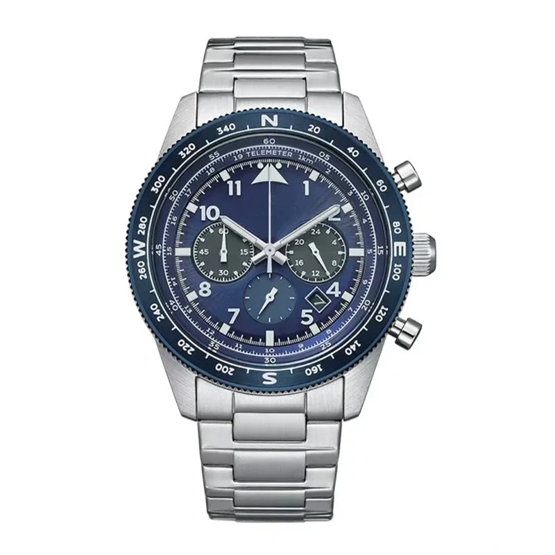 2025 Men Watches Luxury Trend Quartz Calendar Waterproof Multi Function Fancy Round Watch Stainless Automatic Watch