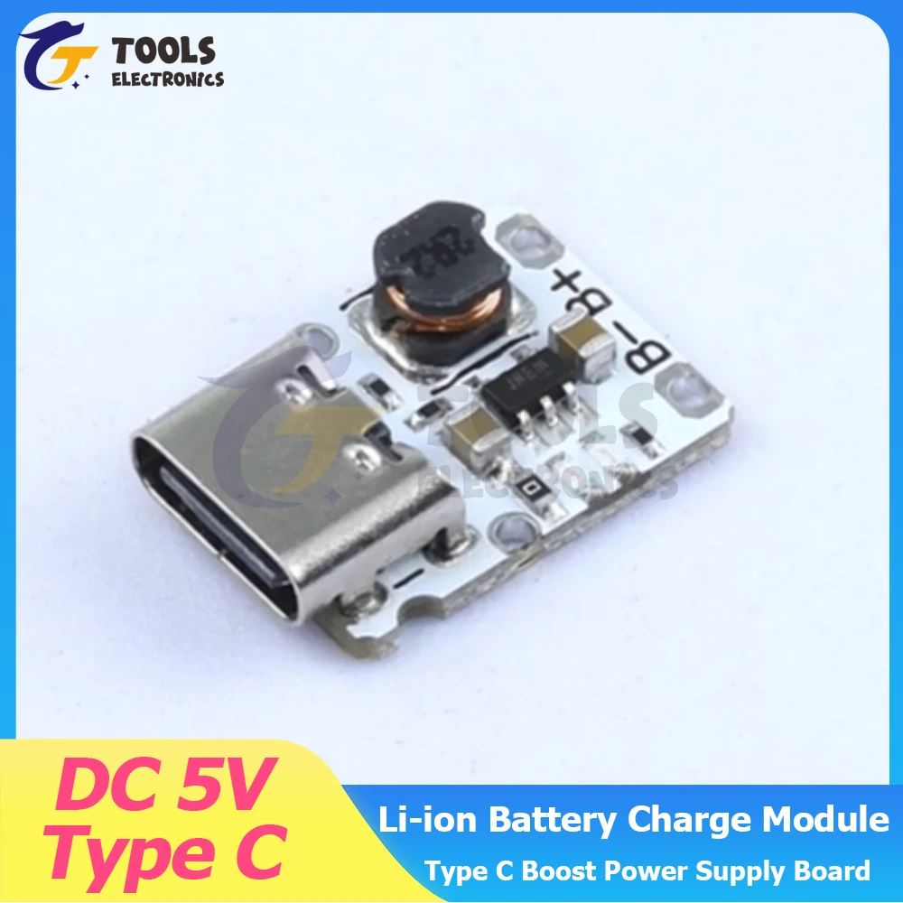 

DC 5V 1.2A Li-ion Battery Charge/Discharge Module Type C Boost Power Supply Board with Overcharge/Overcurrent Protection