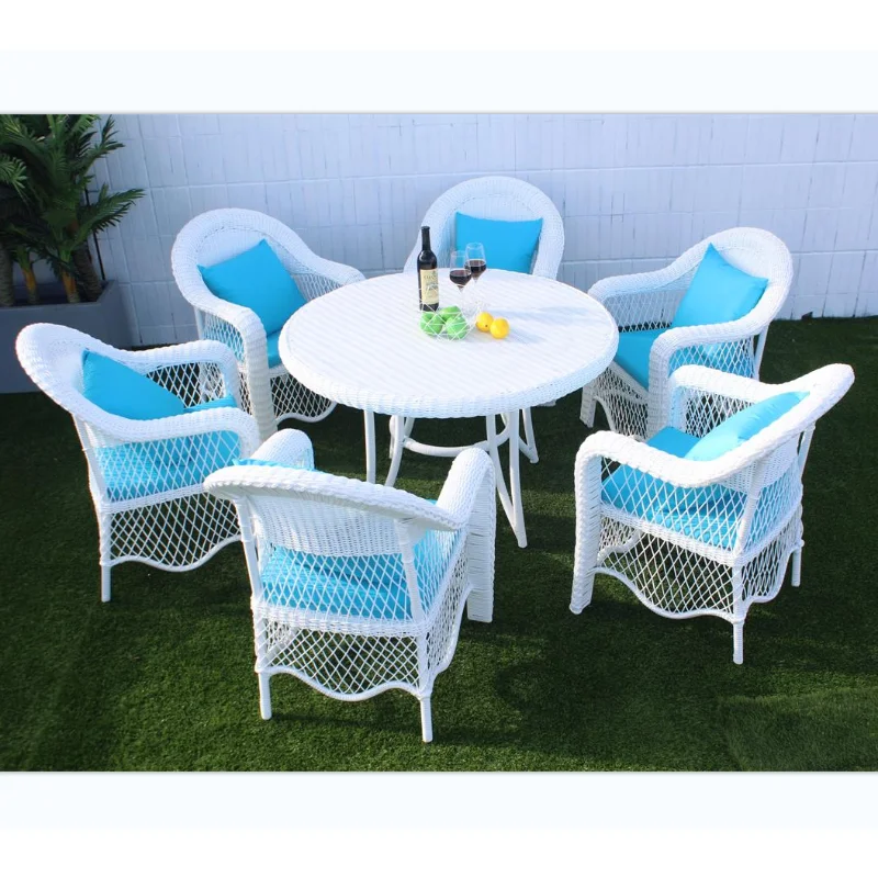 Aluminium Wicker leisure Patio Garden furniture Outdoor Dinning table and chairs