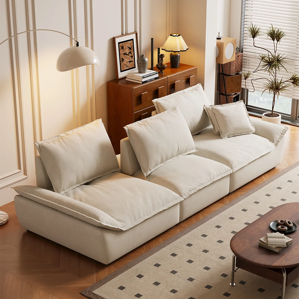 

#Ergonomic Design Backrest Adjustable Sofa Couche for Living Room Soft Padding and Support Fabric Living Room Furniture