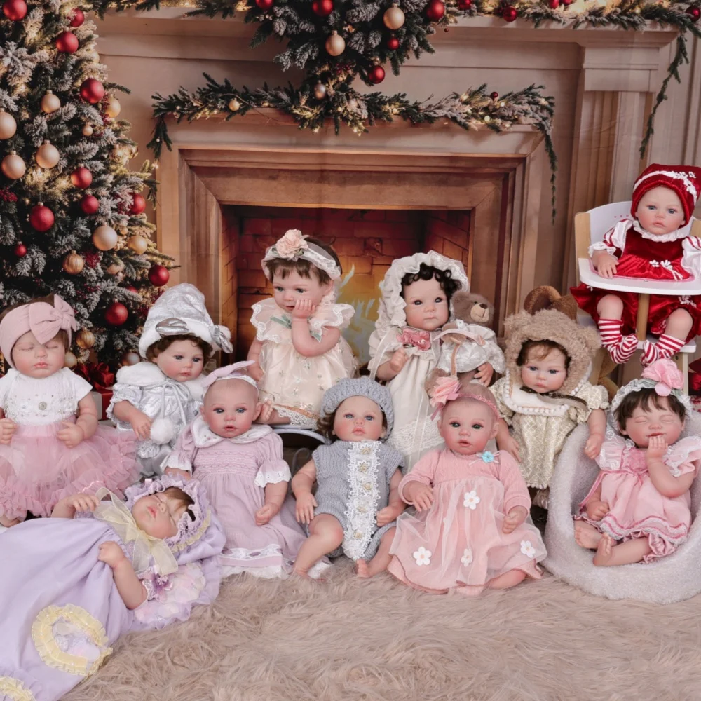 

Cloveray 20-дюймовая коллекция, реалистичная кукла возрождения, милая виниловая кукла ручной работы, коллекция высокого качества, имитация игрушки, подарок для ребенка