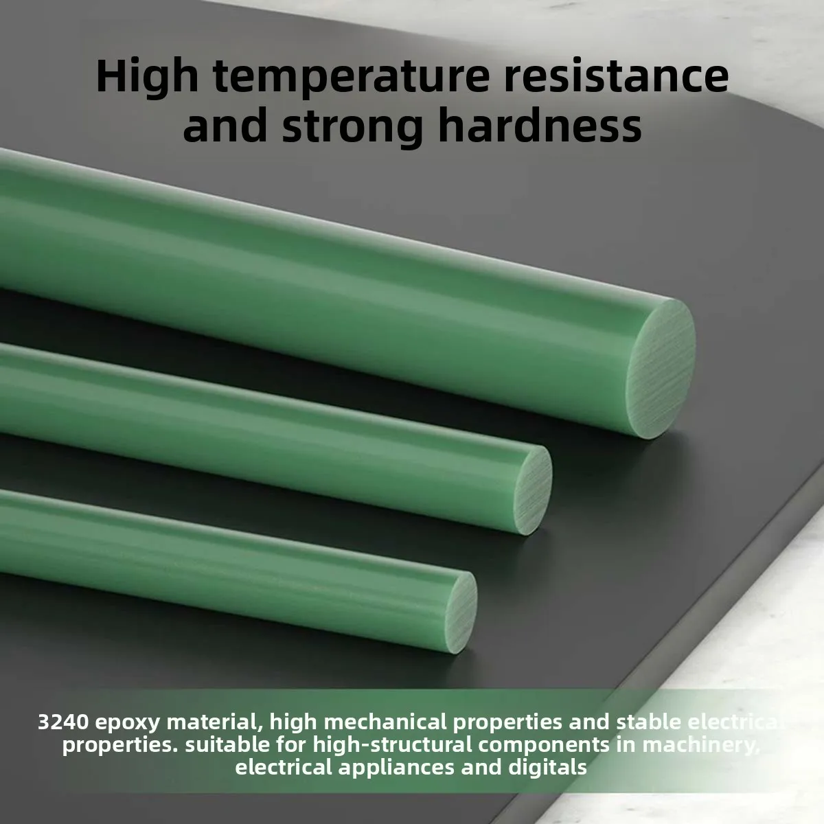 G10 Fiberglass Insulation Rod FR4 Epoxy Resin Rod Water Green 3240 Epoxy Fiberglass Rod Customized Lathe Processing