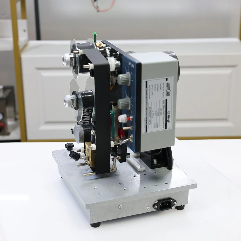 آلة طباعة الشريط HP-280 آلة طباعة التاريخ آلة ختم التاريخ