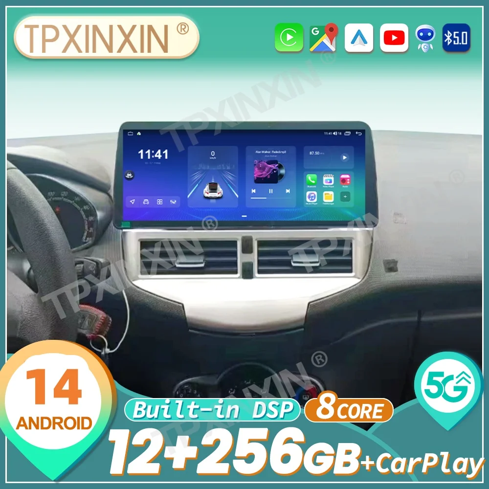 

12.3" For Ford Fiesta 2009~2014 Android 14 Carplay Auto Car Radio Stereo Automotive Multimedia Player GPS Navigation Head Unit