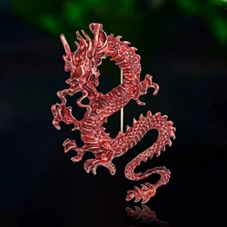 Enamel Chinese Dragon Brooches for Men Dragons Pins Event Party New Luxury Gifts Backpack Decoration Jewelry Clothes Accessories