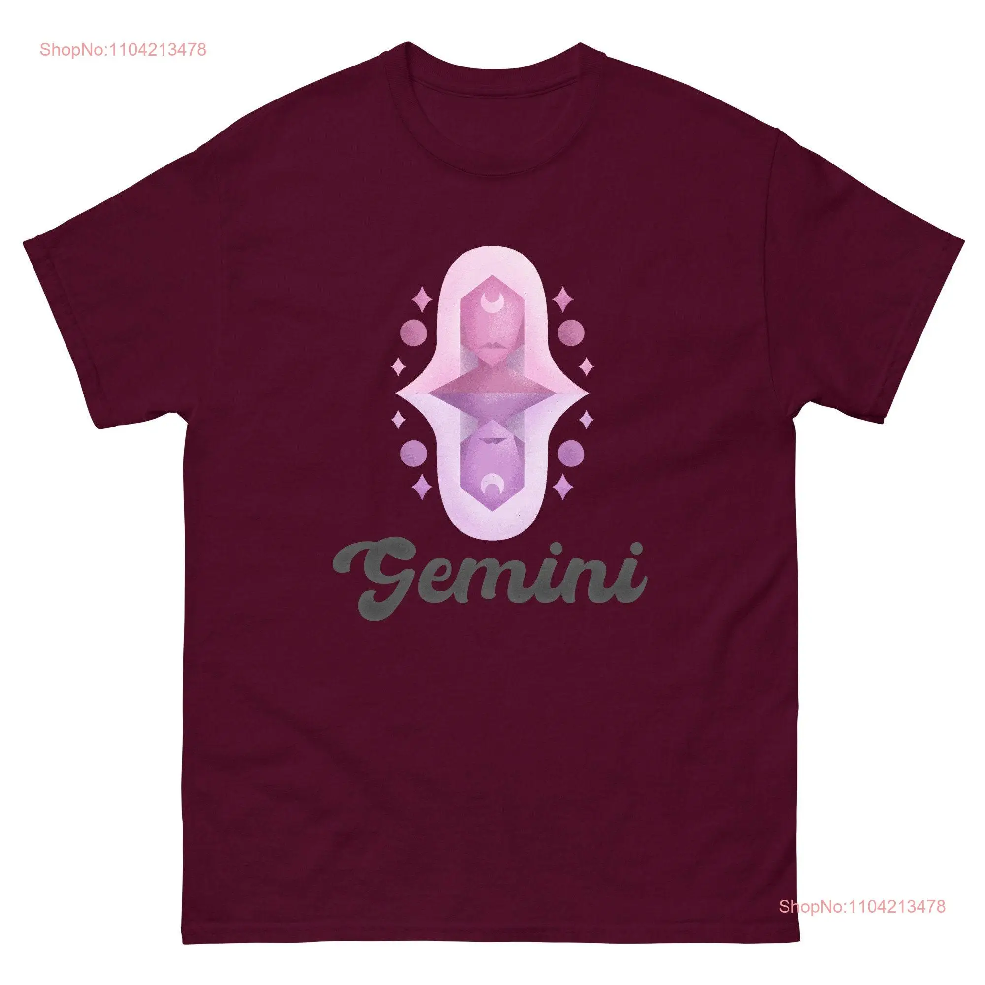 Gemini T Shirt Zodiac Horoscope Sign long or short sleeves