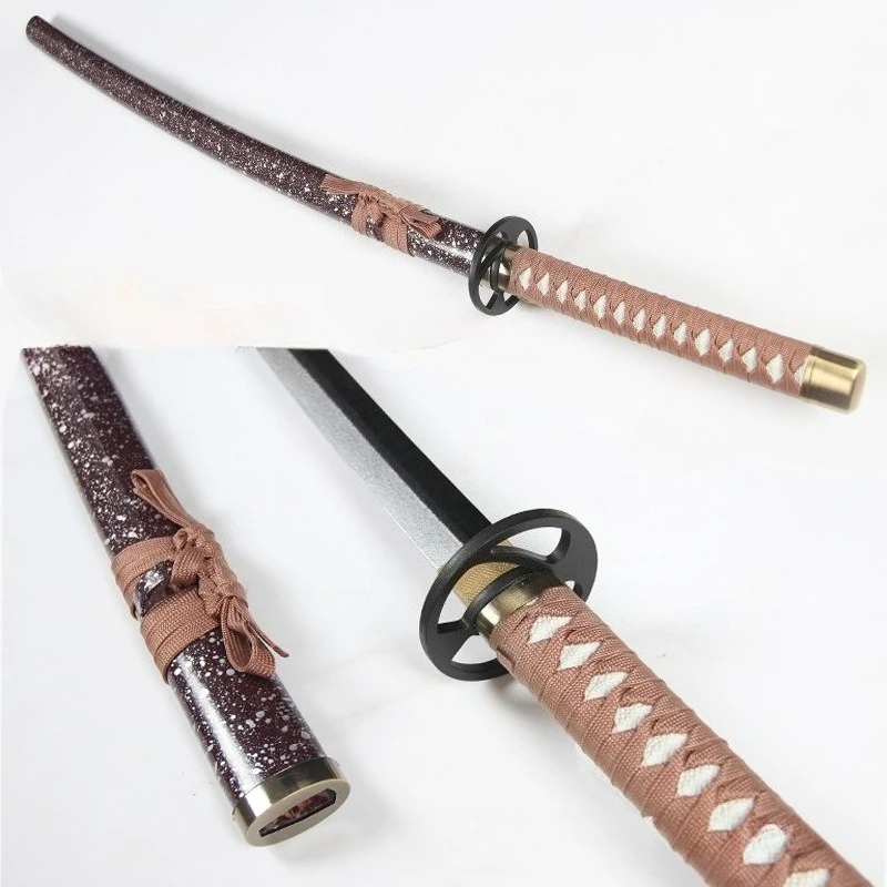 104 سنتيمتر/40.94in Tohken Ranbu تأثيري السيف الساموراي نموذج خشبي الدعائم مع غمد لعبة الأجهزة الطرفية سطح المكتب الحرف هدية لعبة للهواء الطلق