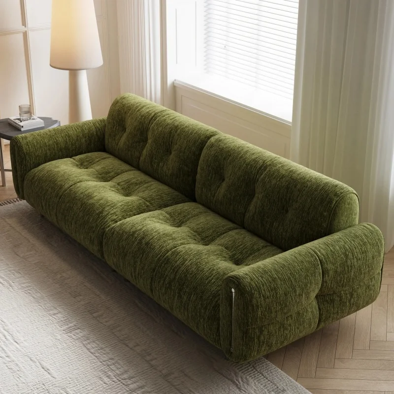 

Design Recliner Living Room Sofa Classic Family Mid Century Comfortable Living Room Sofa Puff Soft Divano House Accessories